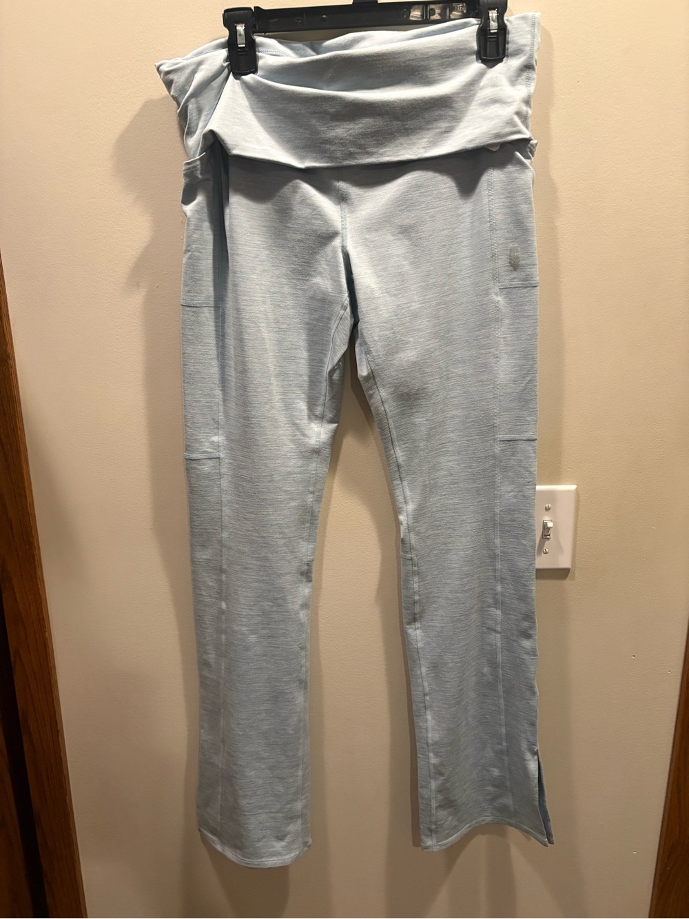 Free People Movement Let's Talk About It Foldover Flare Leggings - Picture 2 of 7